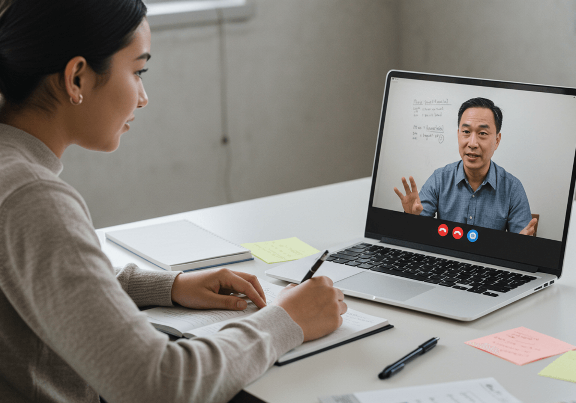 One-on-one tutoring session